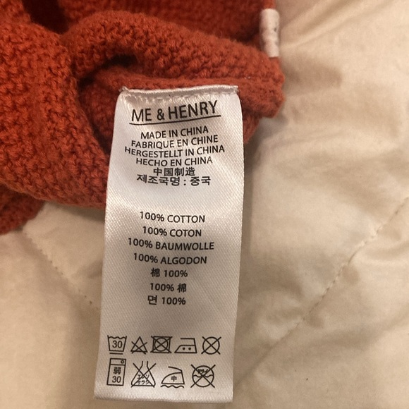 ❤️ME & HENRY 12/18 month cozy orange sweater - Picture 8 of 9
